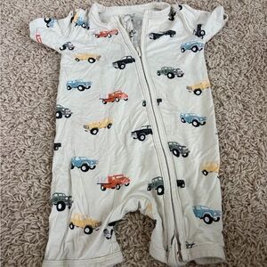 Kyte BABY Cream Romper with Car Design